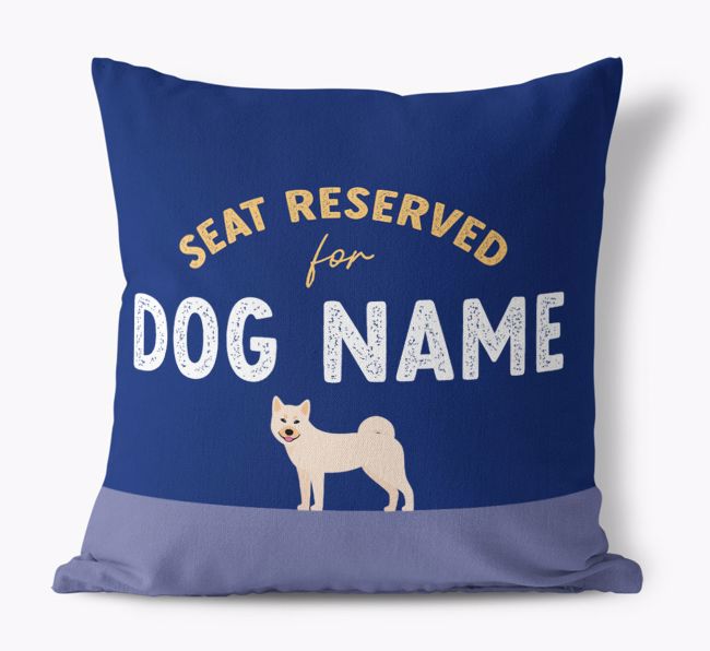 Reserved For: Personalized {breedFullName} Canvas Pillow